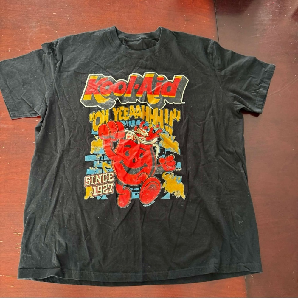 Kool-Aid Man Oh Yeah! Graphic T-Shirt Black Retro Since 1927 Licensed Vintage